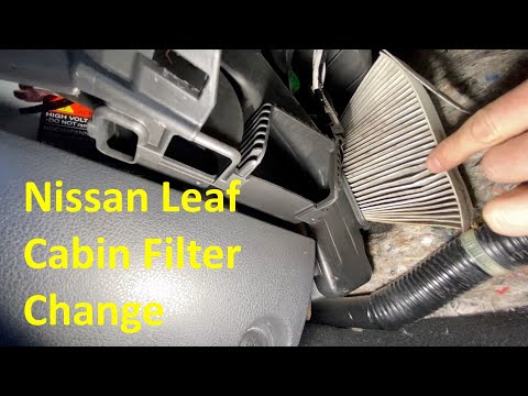 Видео: Замена салонного фильтра Nissan Leaf 2011–2016 гг.