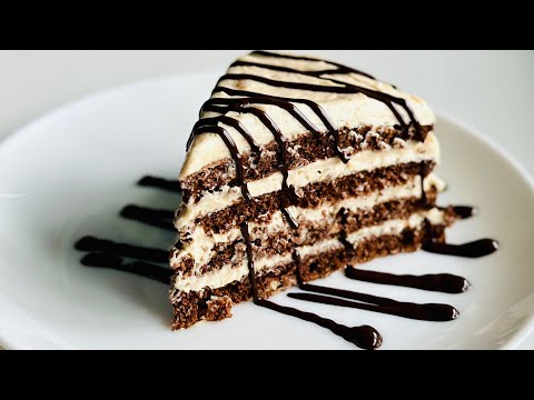 Видео: Диетический шоколадный торт без муки! Без духовки за 30 минут!