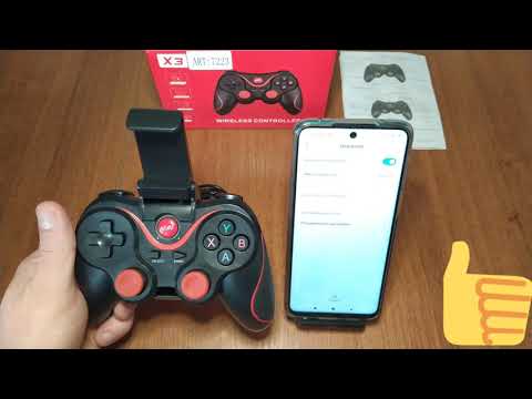 Видео: Джойстик для мобильного телефона Wireless Controller Android X3