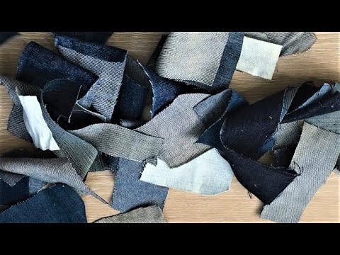 Видео: Родственники подкинули старые джинсы. Они их хотели выкинуть, а я использую DIY мастер-класс