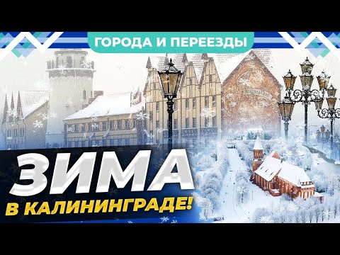 Видео: Ужасная и прекрасная зима в Калининграде.