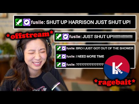 Видео: Offstream Fuslie с трудом справляется с Ragebait
