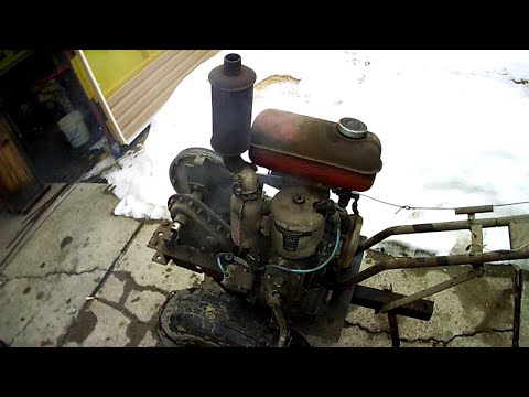 Видео: Мотоблок МБ с двигателем 2СД-М1 (1986г.в.)