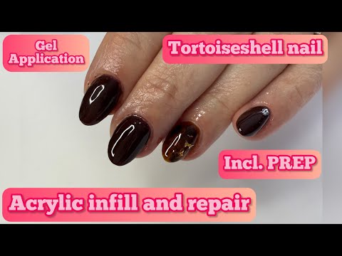 Видео: Осенний урок по черепаховому акриловому маникюру для начинающих