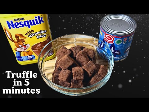 Видео: Тают во рту! Шоколадные трюфели всего из 2 ингредиентов!