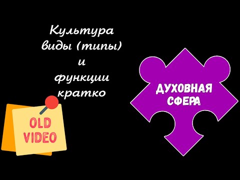 Видео: ЕГЭ обществознание | КУЛЬТУРА понятие суть типы функции | Подготовка ЕГЭ обществознание кратко |
