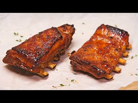 Видео: Сочные ребрышки, запеченные в духовке с медово-горчичным маринадом, которые понравятся всем!