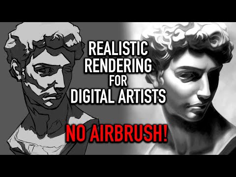 Видео: Урок рисования РЕАЛИСТИЧНАЯ РЕНДЕРИНГ | РИСУНОК БЕЗ АЭРОГРАФА