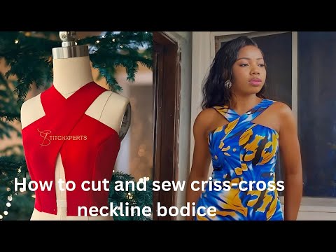 Видео: Выкроите и сшейте этот лиф с перекрещивающимися деталями | Мастер-класс по созданию стильного и м...