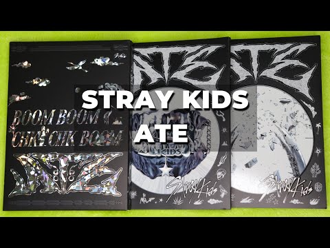 Видео: #распаковка Stray Kids - Ate лимитка и регулярки: Ate, Chk Chk и Boom предзаказки MusicPlant и MMT
