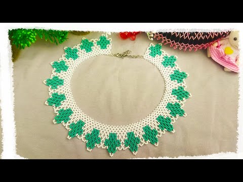 Видео: DIY ПРОСТОЕ ЦВЕТОЧНОЕ КОЛЬЕ из бисера
