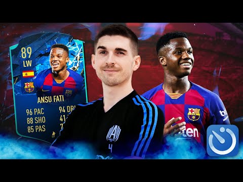 Видео: ТОТС АНСУ ФАТИ В СОСТАВЕ ЗА 5 МИНУТ FIFA 20