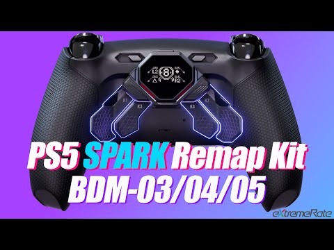 Видео: Как установить комплект SPARK 4 Paddles для контроллера PS5 — BDM 030/040/050 — eXtremeRate