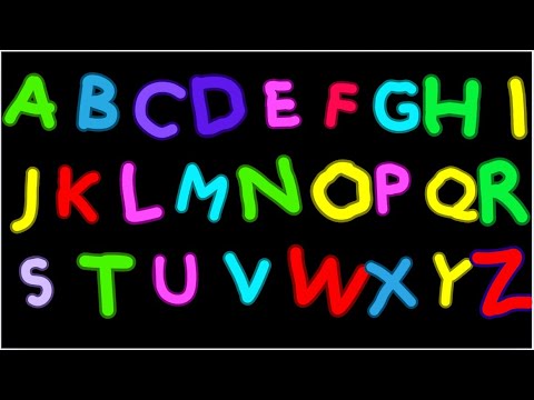 Видео: Песня про алфавит с весёлой анимацией | Учим алфавит