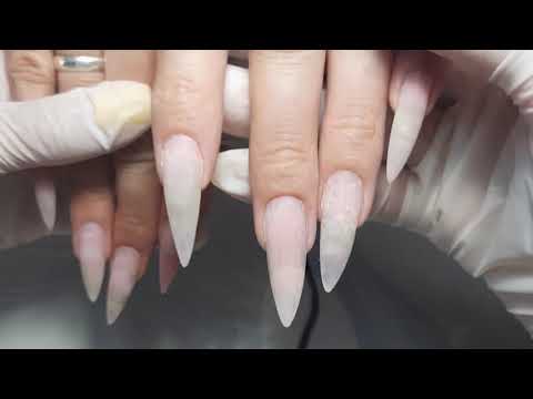 Видео: Коррекция длинных ногтей