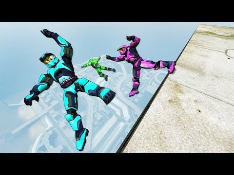 Видео: Halo: Рэгдолл Прыжки и Падения [GMOD] - Серия 17
