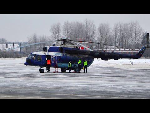Видео: Запуск, руление и взлёт Ми 8мтв-1 (Ra-25798) a/к Газпромавиа