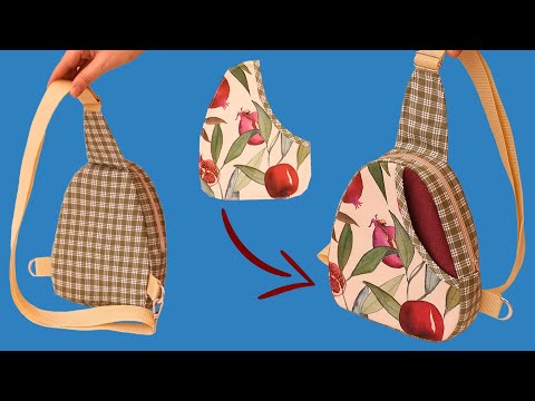 Видео: Как сшить милую сумку-слинг легко, пошаговое руководство!