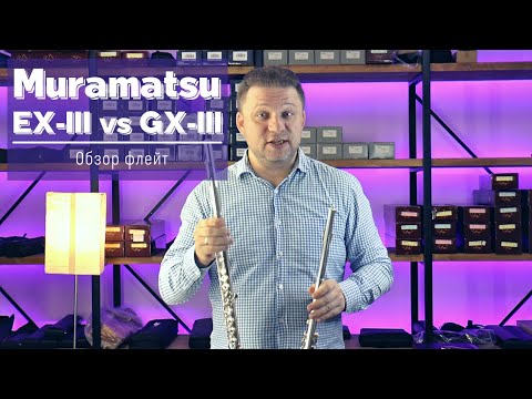 Видео: Флейты MURAMATSU EX III и GX III