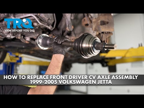 Видео: Как заменить передний приводной мост со стороны водителя в сборе на Volkswagen Jetta 1999-2005 гг.