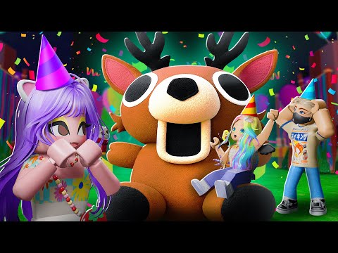 Видео: ВЕЧЕРИНКА С ОГРОМНЫМ ПЛЮШЕВЫМ ОЛЕНЕМ! Roblox 99 Nights in the Forest