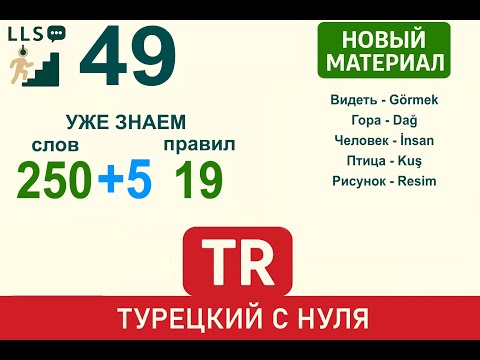 Видео: Глагол видеть + гора, человек, птица, рисунок  | Турецкий язык с нуля #49.