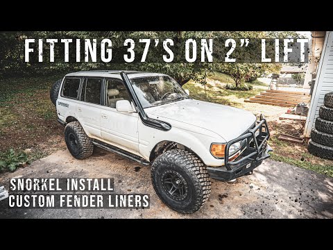 Видео: Land Cruiser 80-й серии | Установка 37-дюймовых дисков на 2-дюймовый лифт