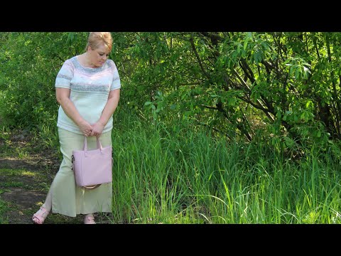 Видео: #ТатьянаКильмяшкина Полухлопковое чудо/ футболка спицами/ джемпер без рукавов