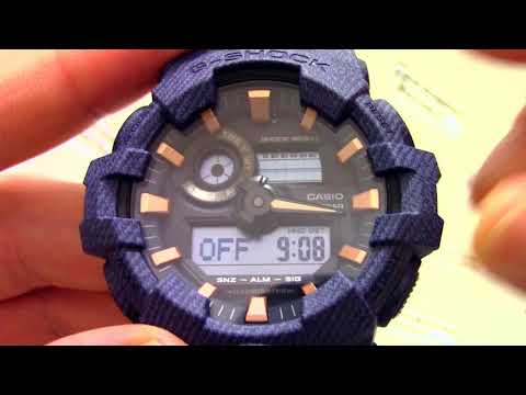 Видео: Часы Casio G-SHOCK GA-700DE-2A - Инструкция, как настроить от PresidentWatches.Ru