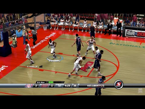 Видео: College Hoops 2K8 — игровой процесс для PS3 (1080p60fps)