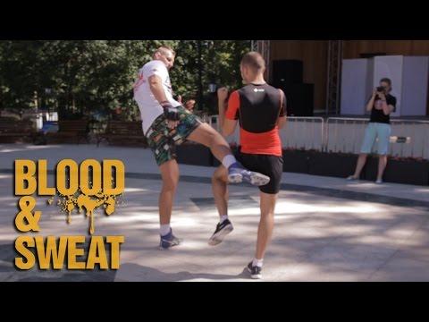 Видео: Александр Волков о лоукике в MMA и о том, как не сломать ногу при ударе. Alex Drago Volkov.