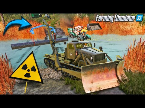 Видео: СТРОЮ ПЕРЕПРАВУ В ЧЕРНОБЫЛЕ! Farming Simulator 22