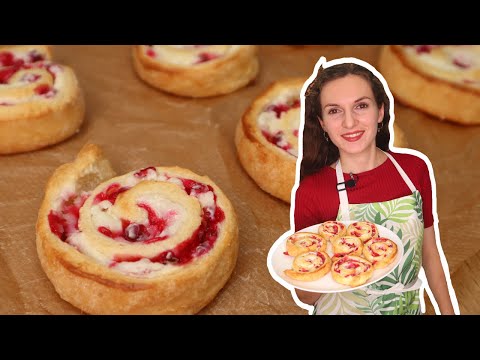 Видео: ЗАВИТУШКИ К ЧАЮ за 5 МИНУТ из слоеного теста с творожным сыром | БЫСТРЫЙ РЕЦЕПТ