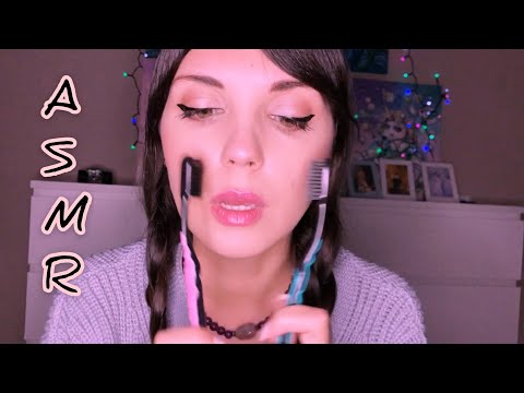 Видео: АСМР/ASMR Массаж лица щетками/ Жвачка