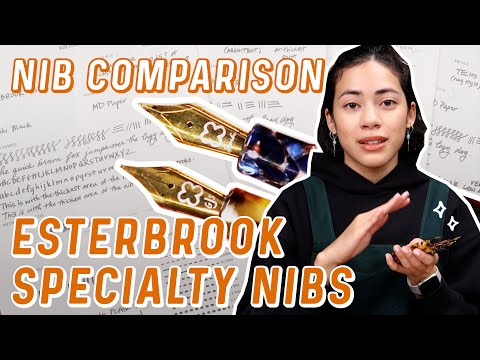 Видео: Сравнение специального пера и лески Esterbrook Estie