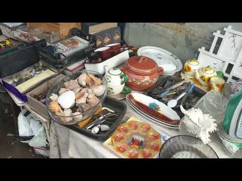 Видео: Блошиный рынок на Сходне, район г.Химки, МО