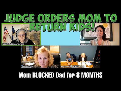 Видео: Мама пыталась помешать отцу — судья заставил ее отдать детей!