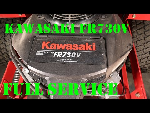 Видео: Обслуживание и настройка двигателя Kawasaki FR730V. Регулярное техническое обслуживание Kawasaki ...
