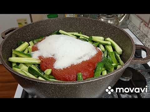 Видео: Вы точно искали этот рецепт Потрясающе вкусные Огурцы в томатной заливке хрустящие  без стерилизации