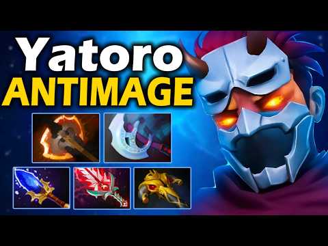 Видео: Яторо на Сигнатурном Антимаге 30 ТИРА! 16.000 ММР! - Yatoro Anti-Mage 7.37 ДОТА 2