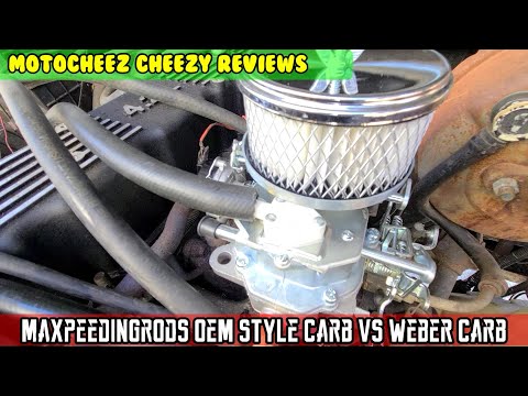 Видео: MaXpeedingRods Jeep CJ7 $72 OEM замена карбюратора против карбюратора Weber: обзор и распаковка