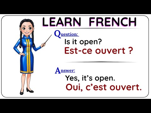 Видео: Практика разговорного французского | Научитесь быстро говорить по-французски | выучите французски...