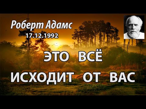 Видео: Это всё исходит от вас (Роберт Адамс, НикОшо)