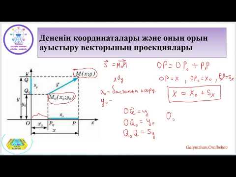 Видео: 9 сынып Вектордың координаталар осьтеріндегі проекциялары