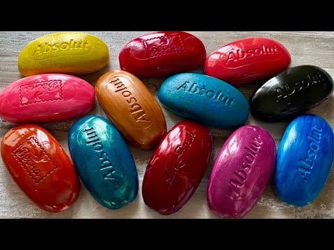 Видео: ASMR SOAP| Cutting colored soaр | Soap Carving| Резка крашенного мыла