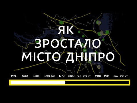 Видео: Еволюція міста Дніпра. ІНФОГРАФІКА