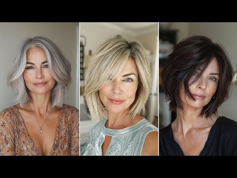 Видео: Лучшие стрижки для круглого лица в 2025 году. Короткие волосы для женщин старше 60 лет. Новые обр...