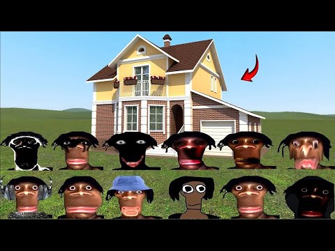 Видео: Джундейл Прингл Семья Nextbots против домов - Garry's Mod