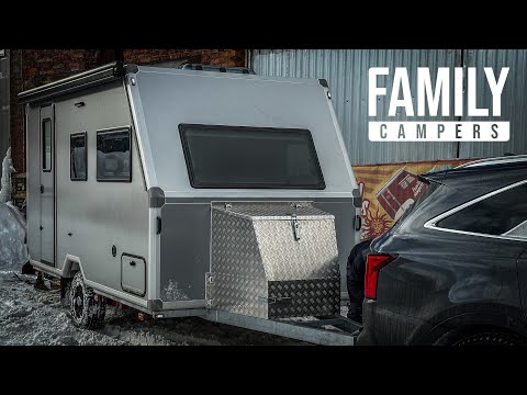 Видео: Прицеп-дача новой модели от Family Campers