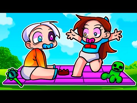 Видео: 😨 Майнкрафт но МЫ СТАЛИ МЛАДЕНЦАМИ!